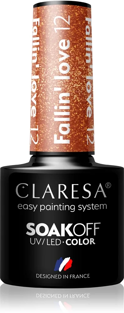 Claresa SoakOff UV/LED Color Fallin' Love Gel neglelak Skygge 12 5 g