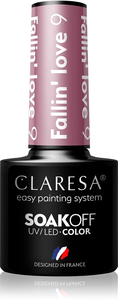 Claresa SoakOff UV/LED Color Fallin' Love Gel-nagellack Skugga 9 5 g
