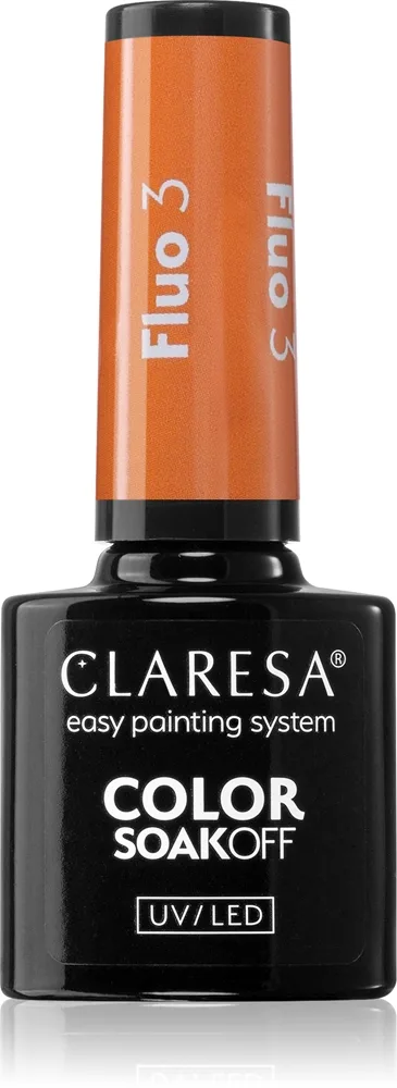Claresa SoakOff UV/LED Color Fluo Gel neglelak Skygge 3 5 g