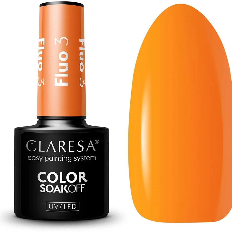 Claresa SoakOff UV/LED Color Fluo geelikynsilakka sävy 3 5 g