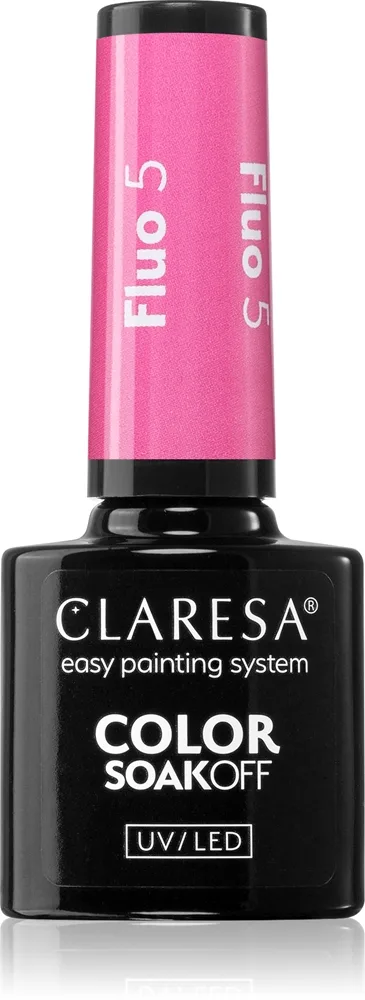 Claresa SoakOff UV/LED Color Fluo geelikynsilakka sävy 5 5 g