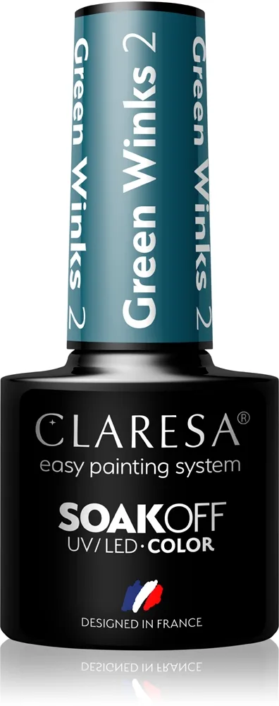 Claresa SoakOff UV/LED Color Green Winks Gel neglelak Skygge 2 5 g