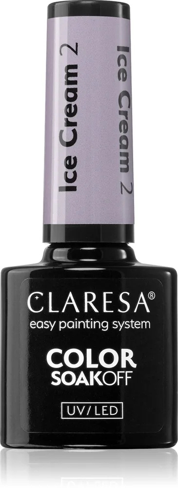 Claresa SoakOff UV/LED Color Ice Cream Gel neglelak Skygge 2 5 g