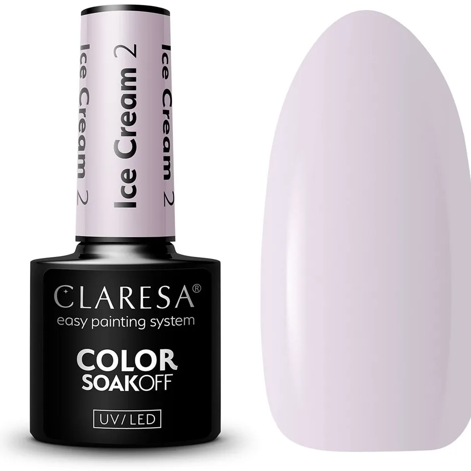 Claresa SoakOff UV/LED Color Ice Cream Gel neglelak Skygge 2 5 g