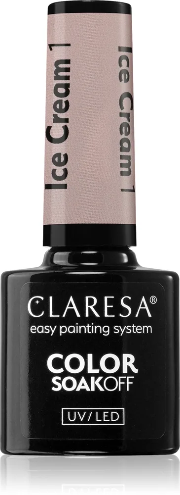 Claresa SoakOff UV/LED Color Ice Cream Gel neglelak Skygge 4 5 g