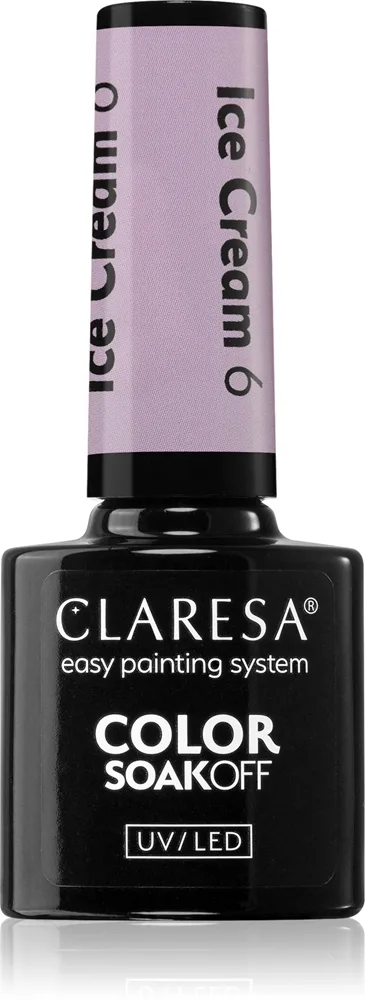 Claresa SoakOff UV/LED Color Ice Cream Gel neglelak Skygge 6 5 g