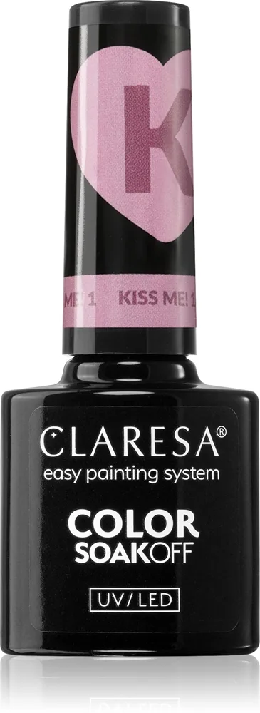 Claresa SoakOff UV/LED Color Kiss Me geelikynsilakka sävy 1 5 g