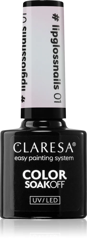 Claresa SoakOff UV/LED Color #lipglossnails Gel-nagellack Skugga 01 5 g