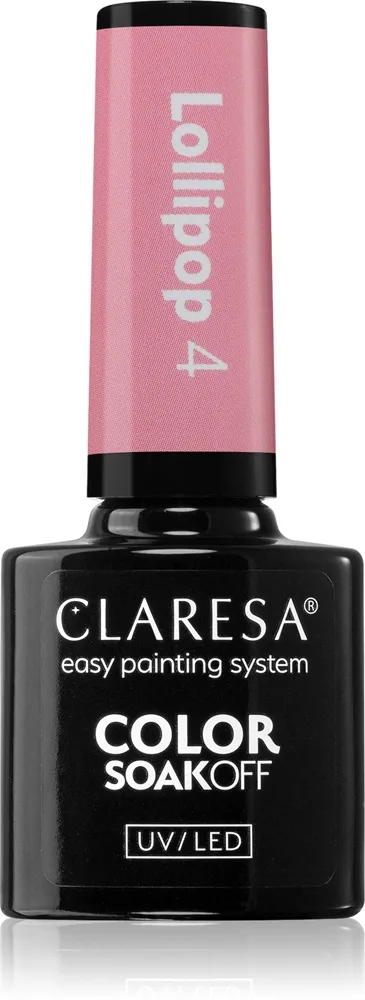 Claresa SoakOff UV/LED Color Lollipop geelikynsilakka sävy 4 5 g