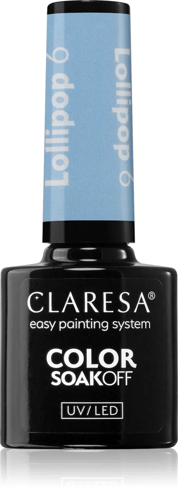 Claresa SoakOff UV/LED Color Lollipop geelikynsilakka sävy 6 5 g