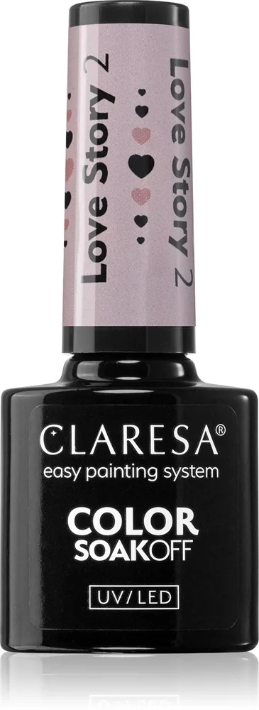 Claresa SoakOff UV/LED Color Love Story Gel neglelak Skygge 2 5 g