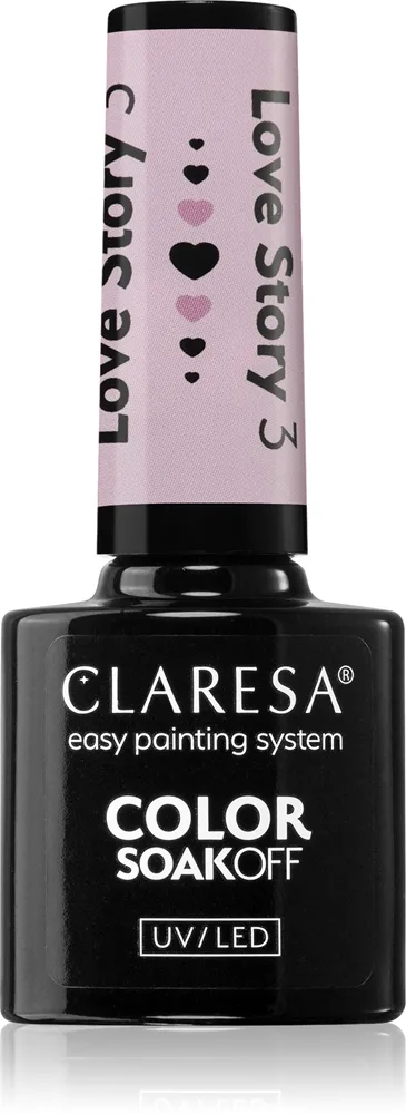 Claresa SoakOff UV/LED Color Love Story geelikynsilakka sävy 3 5 g