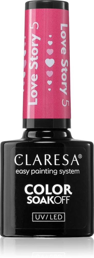 Claresa SoakOff UV/LED Color Love Story Gel neglelak Skygge 5 5 g