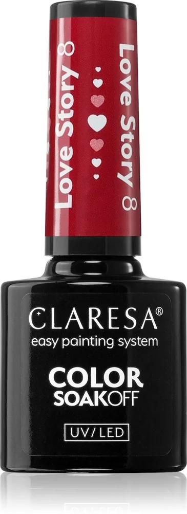 Claresa SoakOff UV/LED Color Love Story geelikynsilakka sävy 8 5 g