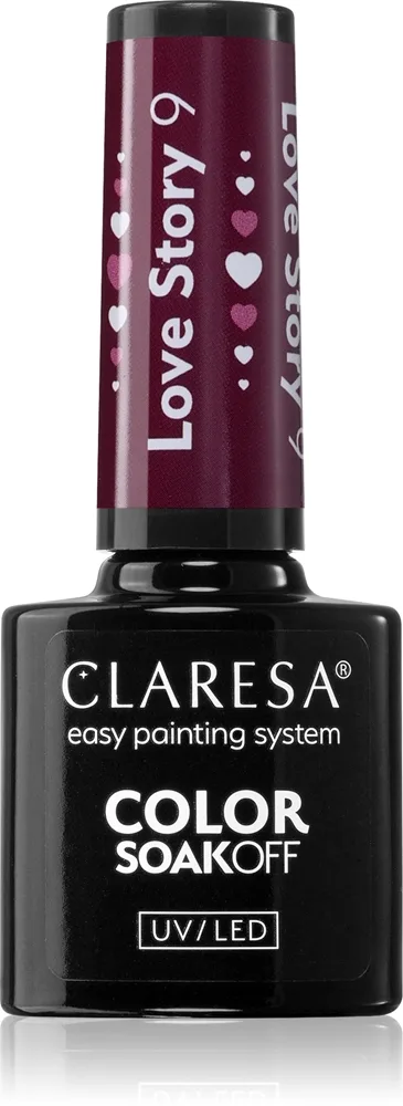 Claresa SoakOff UV/LED Color Love Story Gel neglelak Skygge 9 5 g