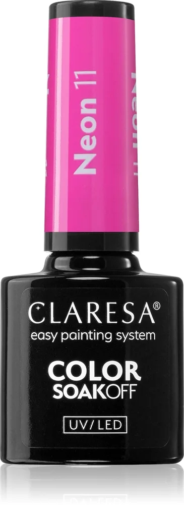 Claresa SoakOff UV/LED Color Neon Gel neglelak Skygge 4 5 g