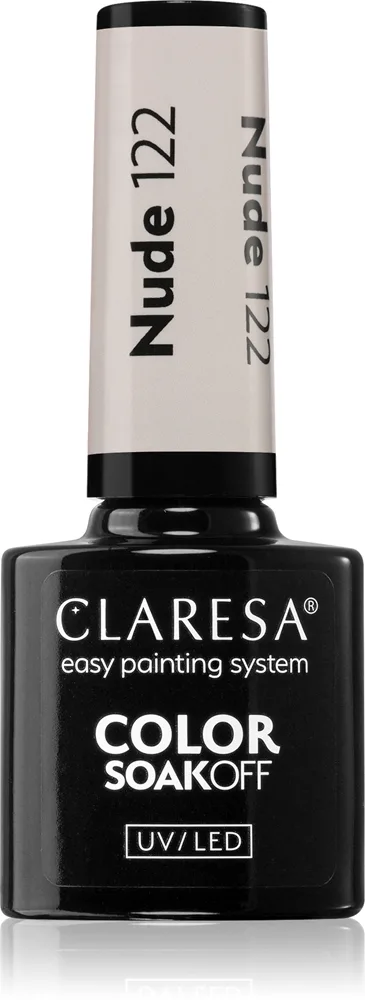 Claresa SoakOff UV/LED Color Nude geelikynsilakka sävy 122 5 g