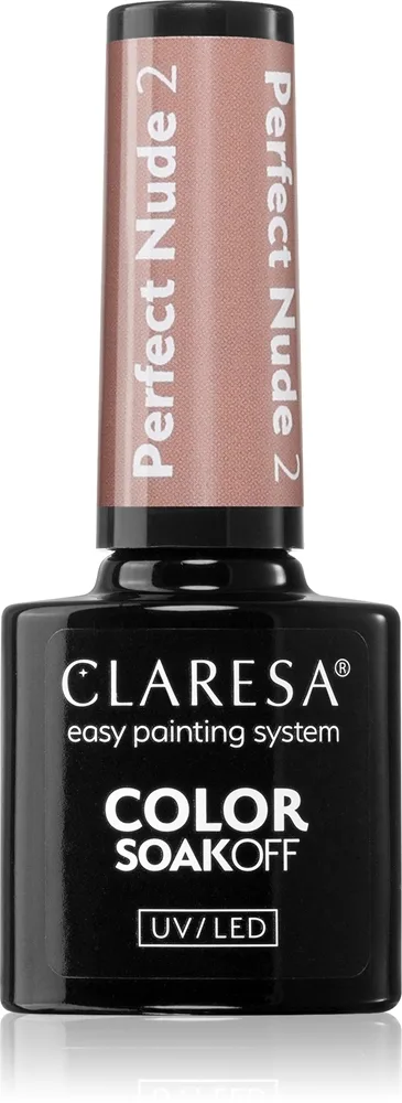 Claresa SoakOff UV/LED Color Perfect Nude Gel neglelak Skygge 2 5 g