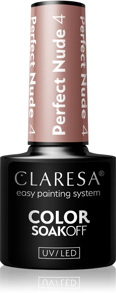 Claresa SoakOff UV/LED Color Perfect Nude geelikynsilakka sävy 4 5 g