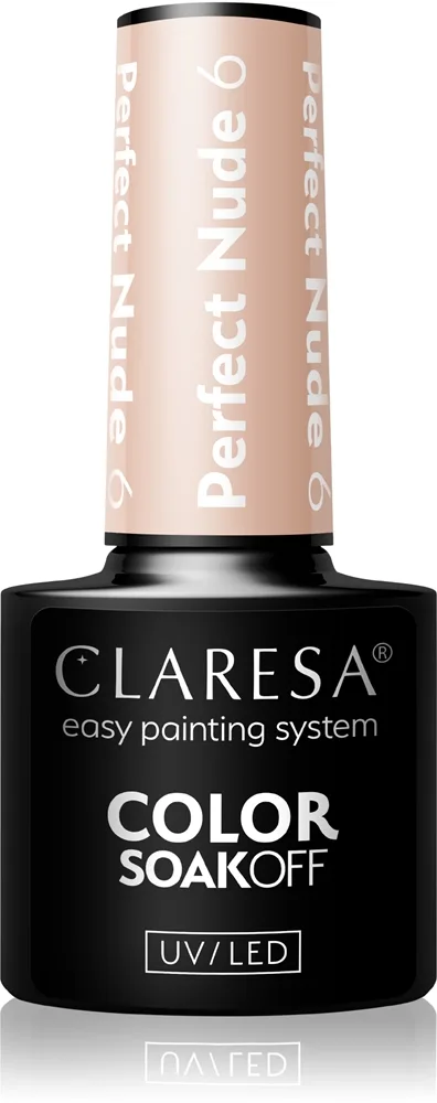 Claresa SoakOff UV/LED Color Perfect Nude Gel neglelak Skygge 6 5 g