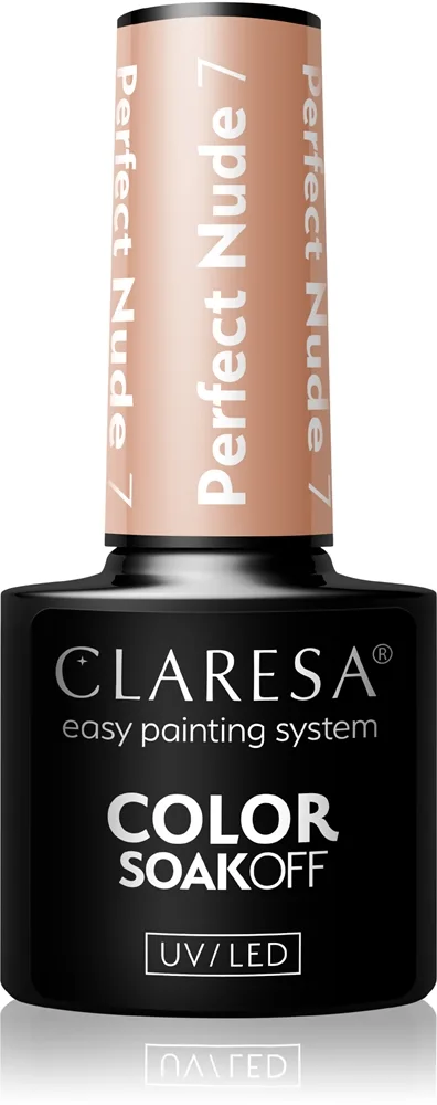 Claresa SoakOff UV/LED Color Perfect Nude geelikynsilakka sävy 7 5 g