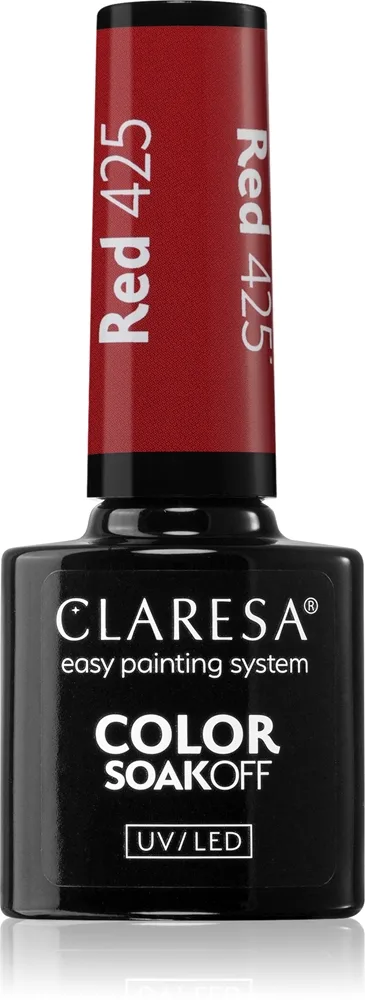 Claresa SoakOff UV/LED Color Rainbow Explosion geelikynsilakka sävy Red 425 5 g