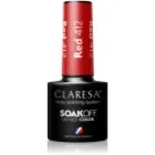Claresa SoakOff UV/LED Color River Gel-nagellack Skugga Red 412 5 g