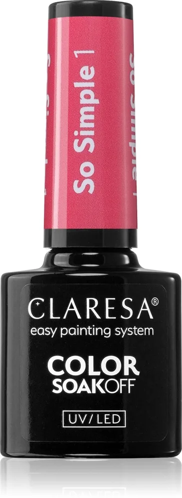 Claresa SoakOff UV/LED Color So Simple Gel neglelak Skygge 1 5 g