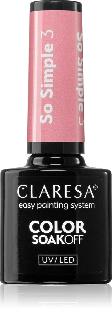 Claresa SoakOff UV/LED Color So Simple geelikynsilakka sävy 3 5 g