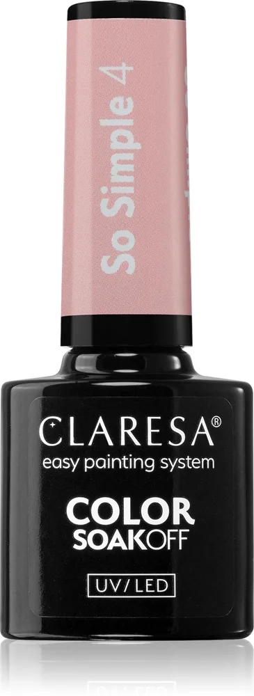Claresa SoakOff UV/LED Color So Simple geelikynsilakka sävy 4 5 g
