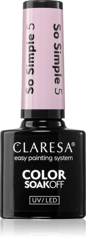 Claresa SoakOff UV/LED Color So Simple geelikynsilakka sävy 5 5 g
