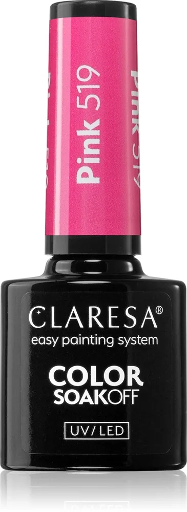 Claresa SoakOff UV/LED Color Sunny Garden geelikynsilakka sävy Pink 519 5 g