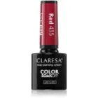 Claresa SoakOff UV/LED Color Warm Feelings geelikynsilakka sävy Red 435 5 g