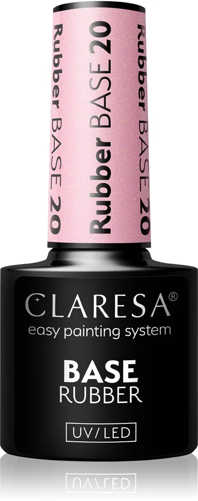 Claresa UV/LED Base Rubber Dækkende base til gelenegle Skygge 20 5 g