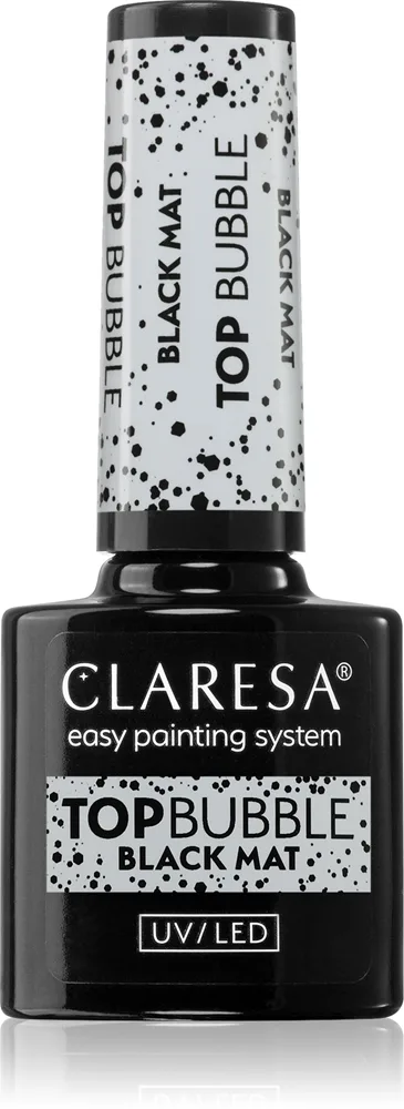 Claresa UV/LED Top Bubble Overlak gel Mat Skygge Gold 5 g