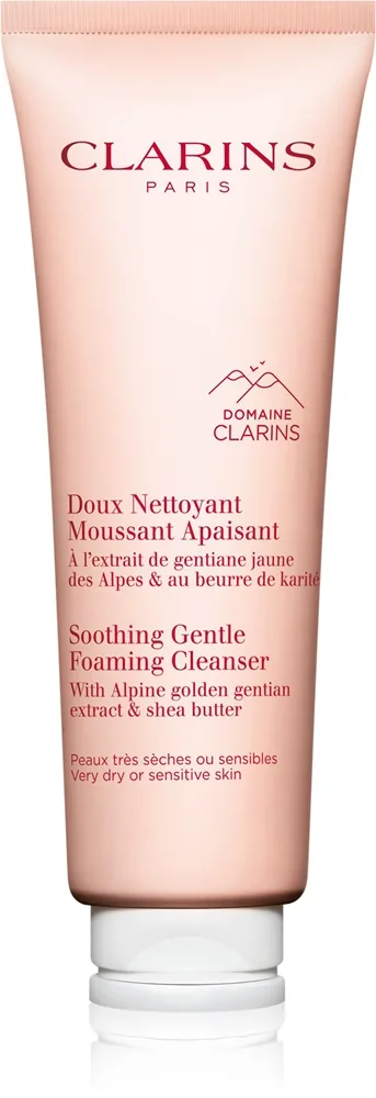 Clarins Cleansing Soothing Gentle Foaming Cleanser hellävarainen meikinpoistovaahto rauhoittava vaikutus 125 ml