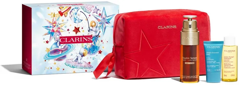 Clarins Double Serum Light Collection Presentförpackning För återfuktad och åtstramad hud