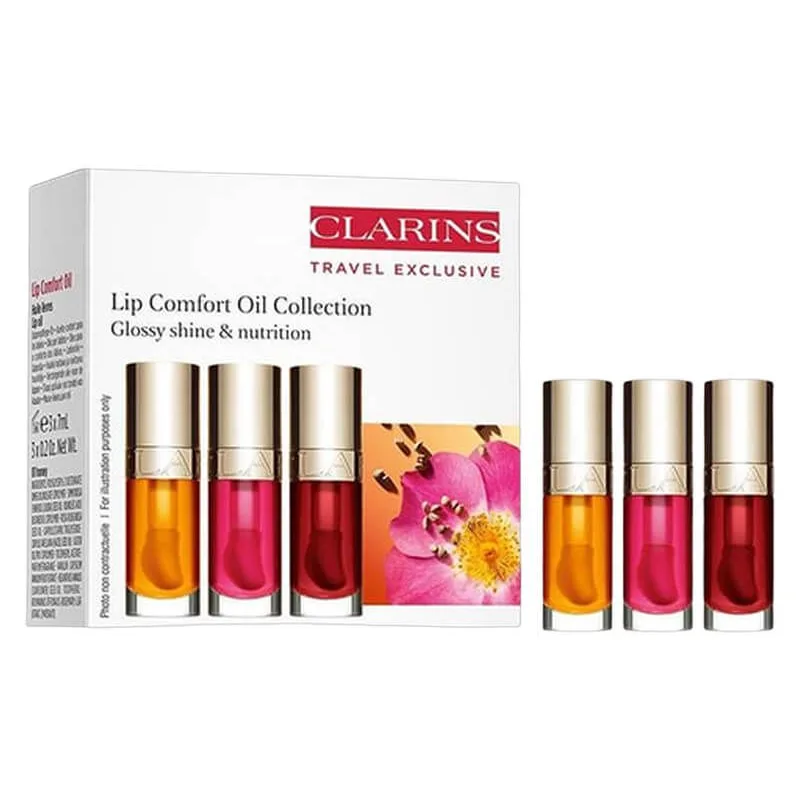 Clarins Lip Comfort Oil Collection Gift Set 21 ml 3 stk.