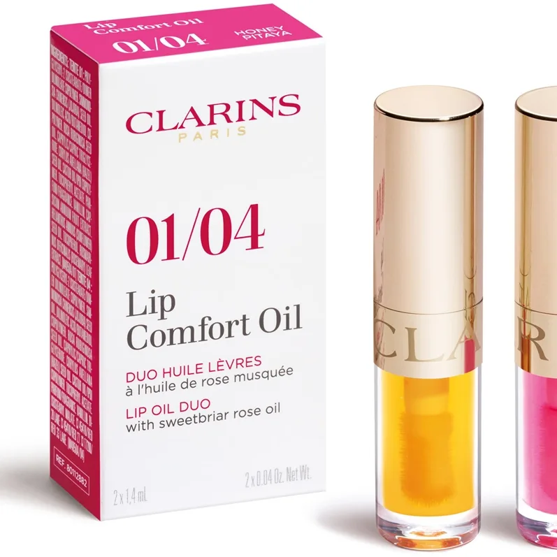 Clarins Lip Comfort Oil Duo lahjasetti huuliin