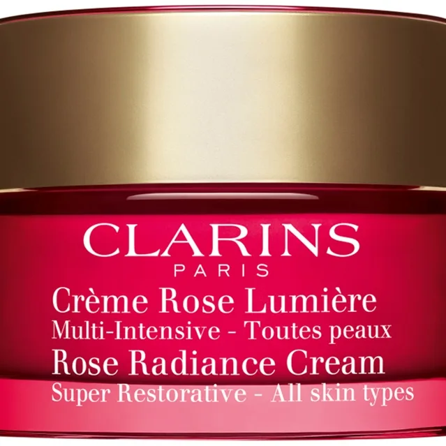 Clarins Super Restorative Rose Radiance Cream (Alle hudtyper) - Anti-rynkedagkrem 50ml
