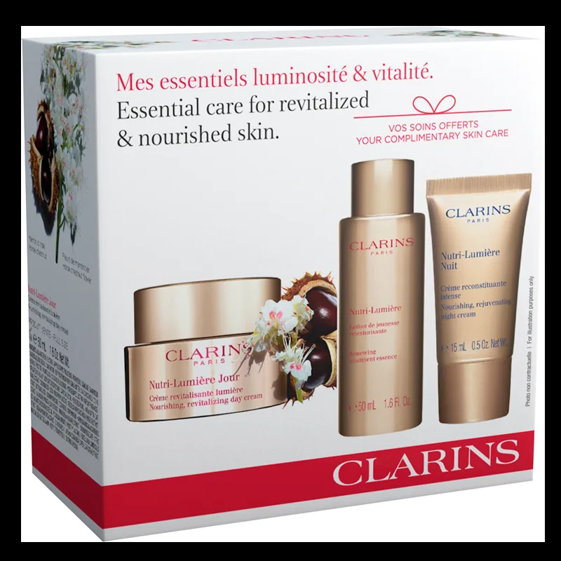 Clarins Set: Nutri Day, Treat Ess., Nutri Night Cream (1 sæt)