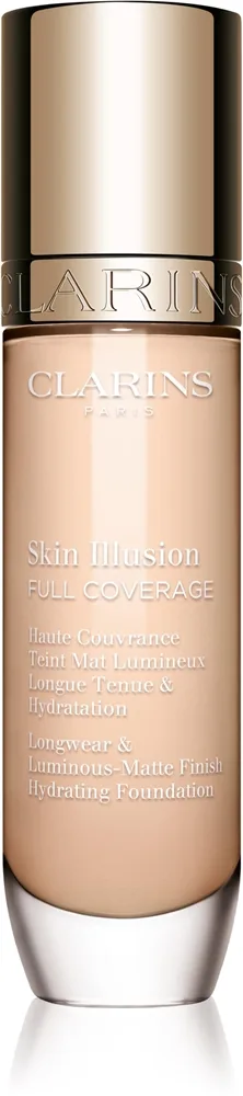 Clarins Skin Illusion Hydrating Foundation Foundation med fuld dækning Skygge 100C 30 ml