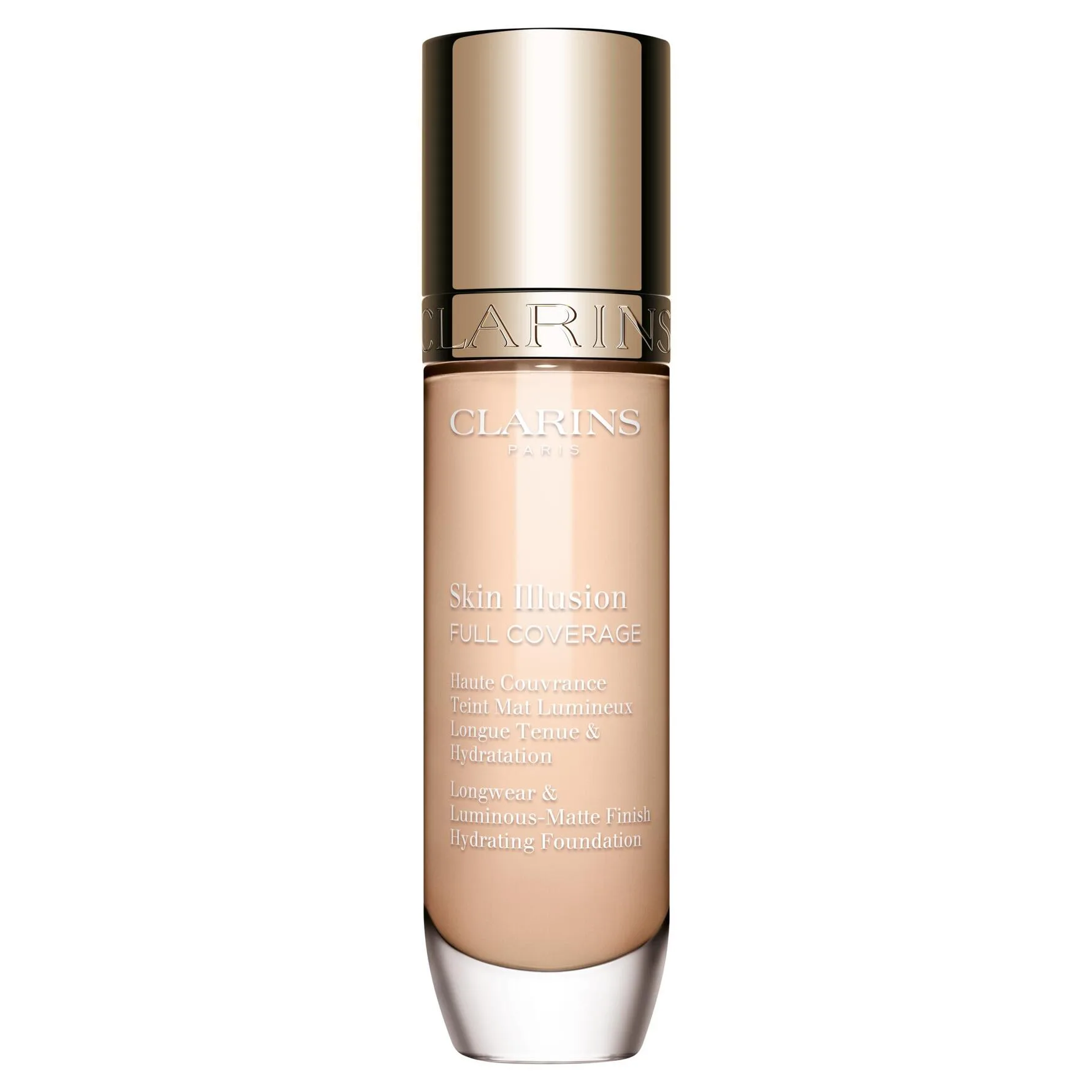 Clarins Skin Illusion Hydrating Foundation Foundation med fuld dækning Skygge 100C 30 ml