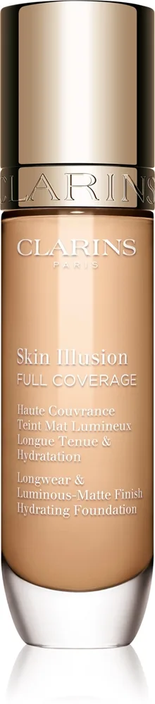 Clarins Skin Illusion Hydrating Foundation erittäin peittävä meikkivoide sävy 105N 30 ml