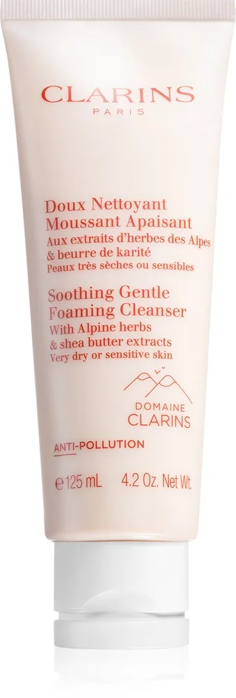 Clarins Soothing Gentle Foaming Cleanser Rensende skumcreme med udglattende effekt 125 ml