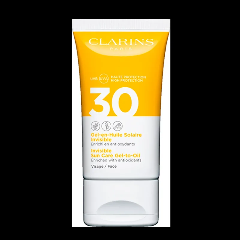 Clarins Sun Face Invisible Sun Care Gel-To-Oil SPF 30 (50 ml)