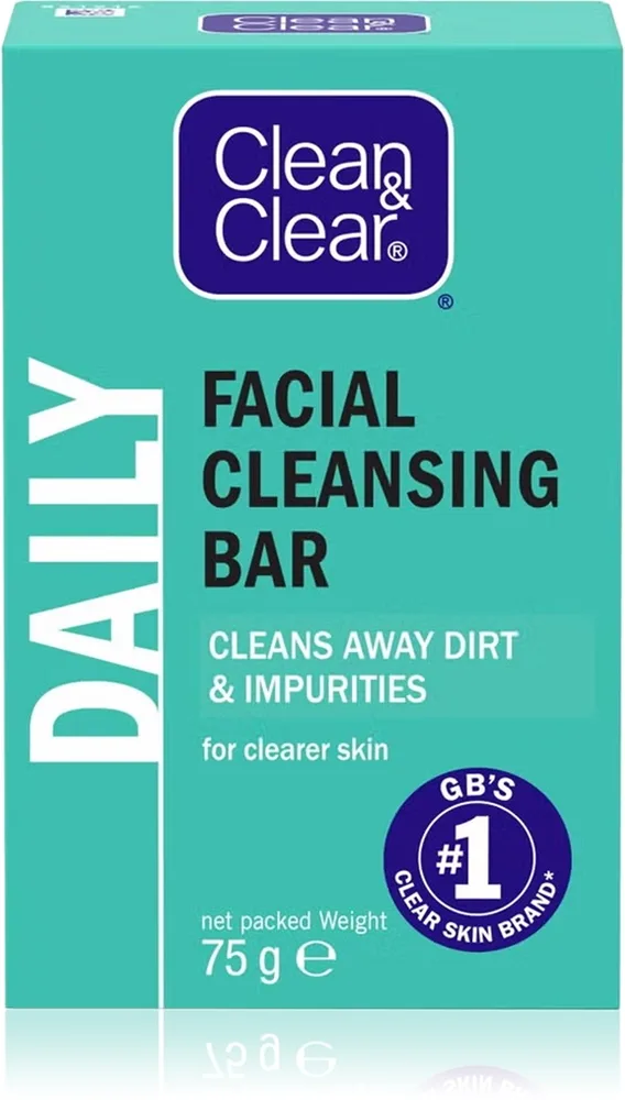 Clean & Clear Daily puhdistava palasaippua kasvoille 75 g