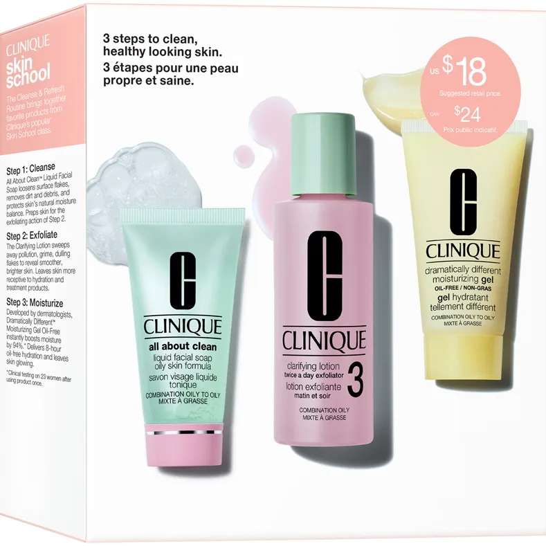 Clinique 3 Step Skin Type 3 Set - Nude - ONE SIZE