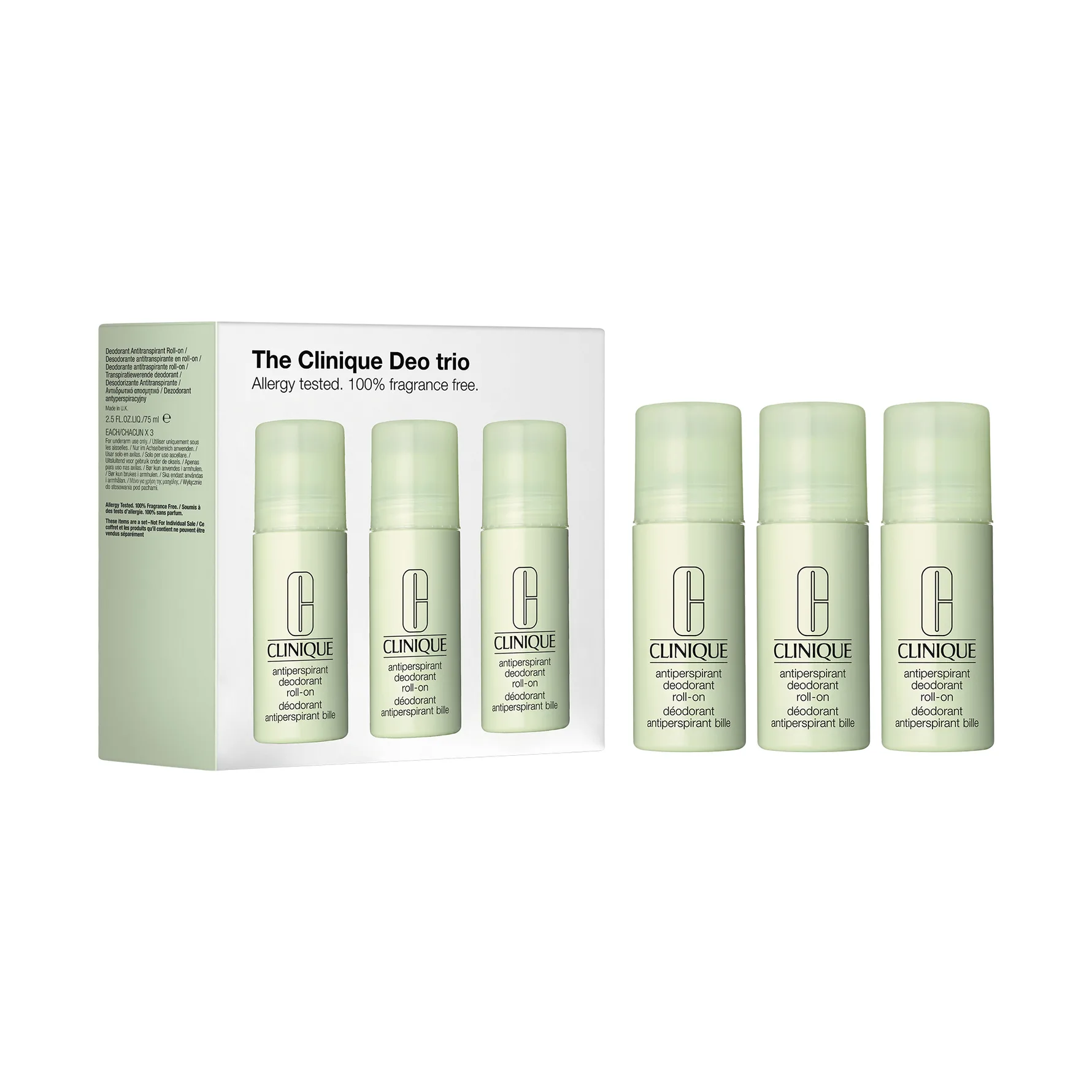 The Clinique Deo Trio 3 x 75 ml