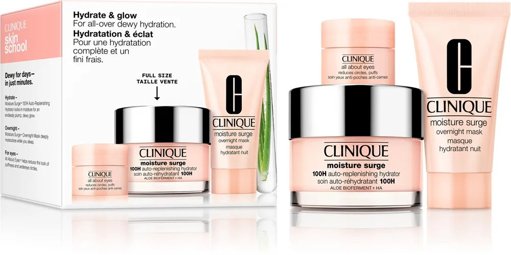 Clinique Hydrate & Glow Set Presentförpackning för intensiv återfuktning
